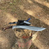 20 Inch Hand forged Custom Kukri  | Full Tang Khukuri Using blade | Handmade cleaver machete | Balance water tempered knives