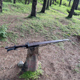 43" Guts' Raider Sword | Custom Hand forged Viking Sword | Truck Leaf Spring Sword | Ready to use Sword | Tactical Sword