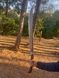 21 inch Tactical Machete | Hand forged kukri knives | Full tang blade machete knife | Survival knife, Tactical knife | Truck Leaf Spring blade