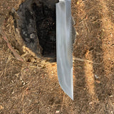 17 inch Blade kukri machete, Hand forged Bowie knife, Jeep Leaf Spring, Balance water tempered, full tang-Sharpen, Ready to use
