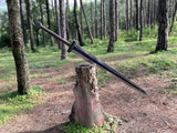 43" Guts' Raider Sword | Custom Hand forged Viking Sword | Truck Leaf Spring Sword | Ready to use Sword | Tactical Sword