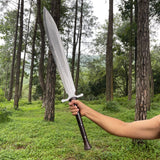 25.5 inch Viking Hand forged Sword, Custom Machete knife, Ready to use blade, Survival Tools, Tactical Spear Sword, Full tang