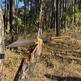 Handmade Custom Survival Machete  | Handforged Viking Axe | Ready To Use Full tang Axe | Long Woodcutting Machete | Bushcraft knife