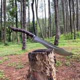 17.5 Inches Tactical Machete | Hand forged kukri knives | Gurkha Blade | Full tang machete knife | Survival knife, Tactical knife