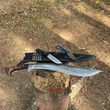 20 Inch Hand forged Custom Kukri  | Full Tang Khukuri Using blade | Handmade cleaver machete | Balance water tempered knives