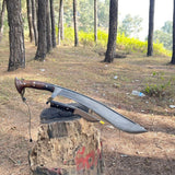 20 Inch Hand forged Custom Kukri  | Full Tang Khukuri Using blade | Handmade cleaver machete | Balance water tempered knives
