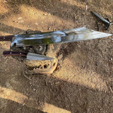 Handmade Custom Survival Machete  | Handforged Viking Axe | Ready To Use Full tang Axe | Long Woodcutting Machete | Bushcraft knife