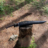 18 inch Hunting kukri knife, Carbon Steel khukuri Machete, Handmade Carbon steel knife, Hunting Camping, Tactical kukri