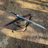26" Blade Viking Sword | Tactical Hand forged blade | Traditional Handmade Viking Sword Blade | Full tang sword | Truck Leaf spring blade