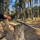 26" Blade Viking Sword | Tactical Hand forged blade | Traditional Handmade Viking Sword Blade | Full tang sword | Truck Leaf spring blade