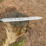 20" Blade Hand forged Seax sword-Viking sword-master sword-Viking knife-1560 leaf spring- Balance oil tempered-Razor Sharp-Ready to Use