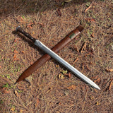 21 Inch Tactical Viking Sword | 5160 steel, Survival Sword, Handmade Viking Sword Blade | Full tang Hand Forged Sword | Ready to use
