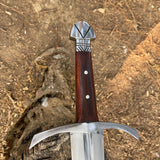 24 inch Hand forged Viking Sword | Truck Leaf Spring using blade | Survival Tools, Tactical Spear Sword, Full tang  | Ready to use