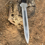Hand forged Machete | Tactical Spear Sword| Full tang kukri knife | Ready to use long Sword | Handmade Bushcraft machete