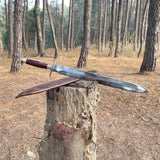 19 Inch Hand forged Sword | Tactical Hand Forged Blade | Traditional Handmade Viking Sword | Full Tang Truck Leaf spring blade