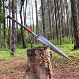 18 inch Hand forged Viking Spear sword | handmade throwing Machete knife | Buy the Viking sword | Survival tools | Ready to use