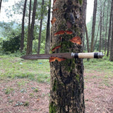 20" Blade Hand forged Seax sword-Viking sword-master sword-Viking knife-1560 leaf spring- Balance oil tempered-Razor Sharp-Ready to Use
