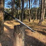 26" Blade Viking Sword | Tactical Hand forged blade | Traditional Handmade Viking Sword Blade | Full tang sword | Truck Leaf spring blade