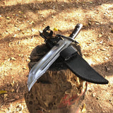 11 Inch Hand Forged Custom knife | Full Tang Khukuri Using blade | Handmade cleaver machete knife  | Balance water tempered knives