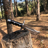 11 Inch Hand Forged Custom knife | Full Tang Khukuri Using blade | Handmade cleaver machete knife  | Balance water tempered knives