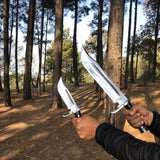 11 Inch Hand Forged Custom knife | Full Tang Khukuri Using blade | Handmade cleaver machete knife  | Balance water tempered knives