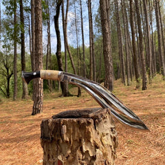 14 Inch 3 chira Historical Khukuri Blade | Handmade Gurkha kukri | Traditional kukuri | Ready to use | Carbon Steel Blade