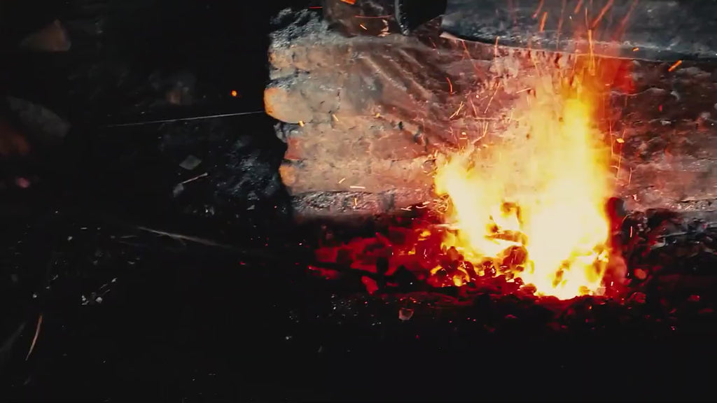 viking farmer axe forging process
