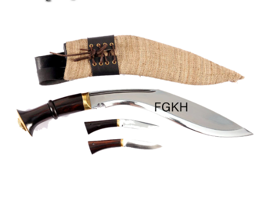 Hand Forged Carbon Steel Historical World War Gurkha Kukri | 13" World War  Kukri knife / Gurkha Using Khukuri knives In World War