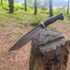 10 inches Blade Hand crafted Bowie knife, Bushcraft knife, full tang, leaf spring of truck, Tempered, Razor Sharpen, Ready to use