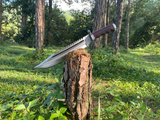 12 inch Rescue Rambo knife, cleaver machete, Balance oil tempered, Ready to use hand forged knives, Fixed blade knife, Gift for Him