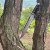 Custom 12 inch Rescue Rambo knife, cleaver machete, Balance oil tempered, Ready to use hand forged knives, Fixed blade knife, Gift for Him