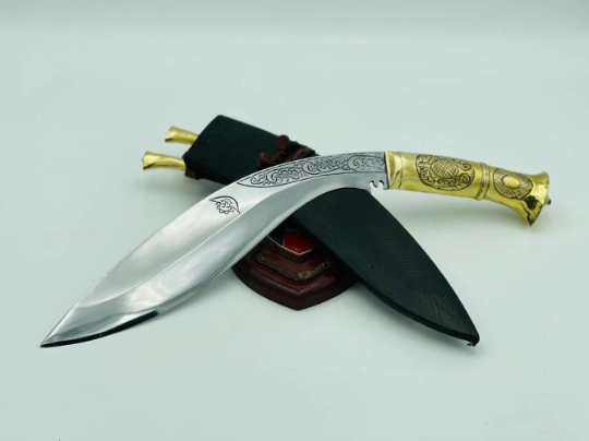 13" Traditional kukri | Hand forged Khukuri | Nepali Survival knife | Carbon steel blade with
