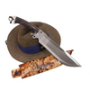 12 inches Fixed Blade knife, Hand crafted Bowie knife, Bushcraft knife, full tang, leaf spring of truck, Razor Sharpen, Ready to use