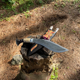 10" Dragon kukri knife - Gurkha Knife-Hand Forged Kukri-Ready to use kukri blade- Bushcraft knife- Survival tools