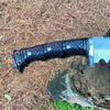 19" Blade kukri machete, Hand forged Bowie knife, Jeep Leaf Spring, Balance water tempered, full tang-Sharpen, Ready to use