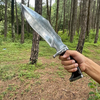 10 inches Fixed Blade knife, Hand crafted Bowie knife, Bushcraft knife, full tang, leaf spring of truck, Razor Sharpen, Ready to use