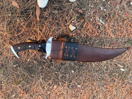 13 inch Hand forged Bowie knife | Highly Graded Carbon Steel Tactical knife | Bushcraft Knife | Balanced Water Tempered | Gift for him