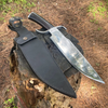10 Inch Bowie knife, Hand forged Bushcraft Knife, 5160 leaf spring Khukuri, Balance water tempered, Ready to use, Handmade